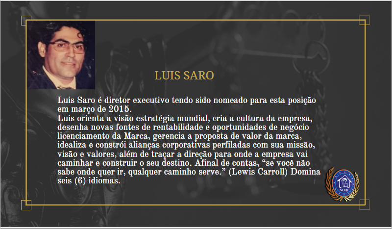 Luis Saro, Diretor Executivo